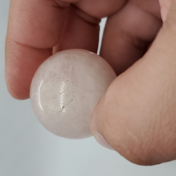 4" Rose Quartz Sphere - Picture 3 of 4